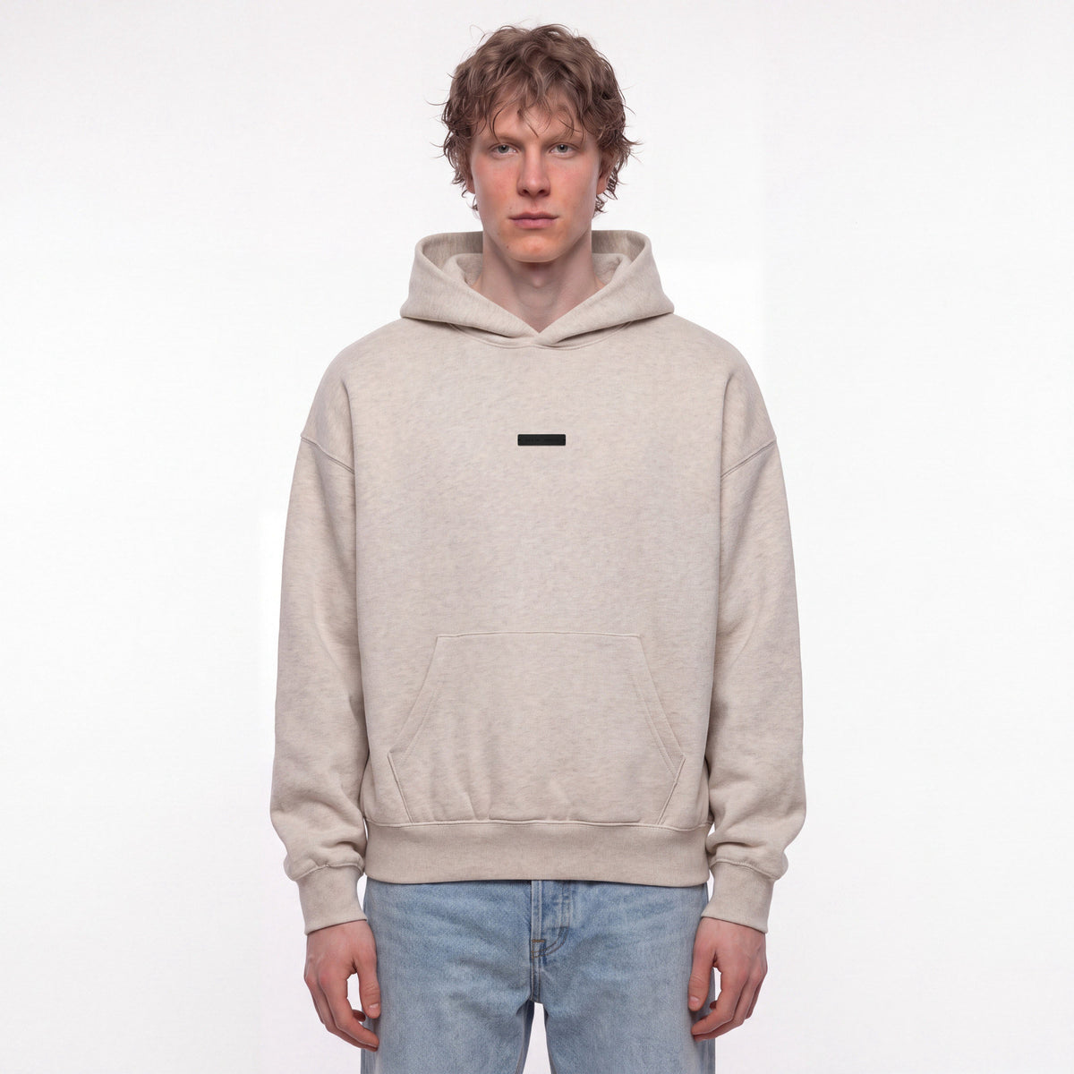 Fear of God Essentials S25 Hoodie Heather Stone ADONIO