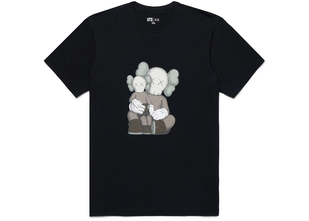 KAWS x Uniqlo UT Tričko s krátkym rukávom s grafikou (americké veľkosti) Čierna