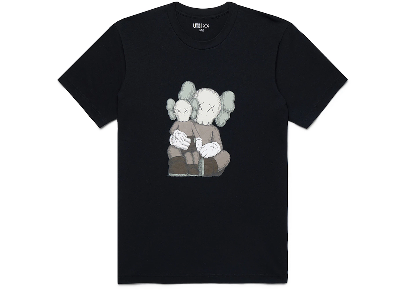 KAWS x Uniqlo UT Tričko s krátkym rukávom s grafikou (americké veľkosti) Čierna