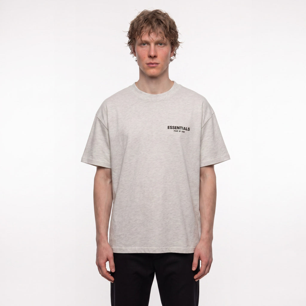 tričko Fear of God Essentials S22 T-shirt Light Oatmeal ADONIO