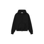 Fear of God Essentials Classic S25 Zip-Up Hoodie Glossy Jet Black ADONIO