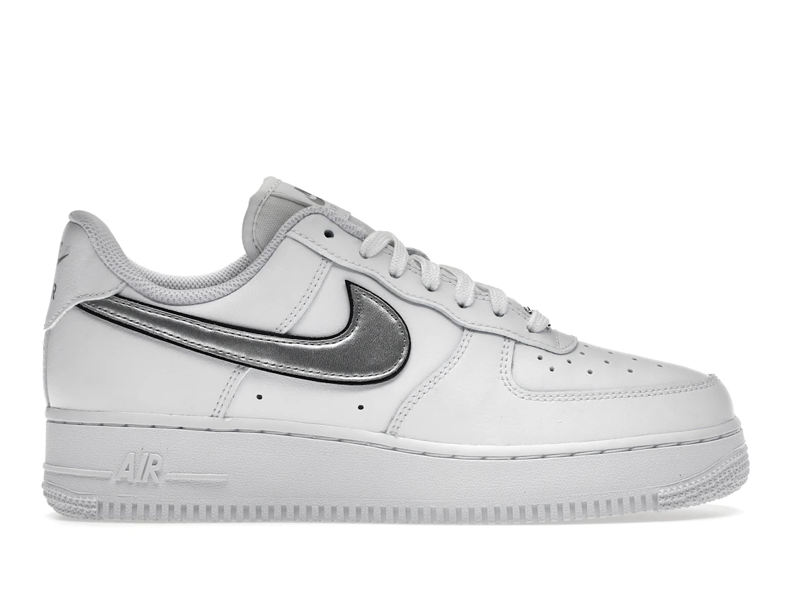 Nike Air Force 1 Low '07 Essential White Metallic Silver Black (W)