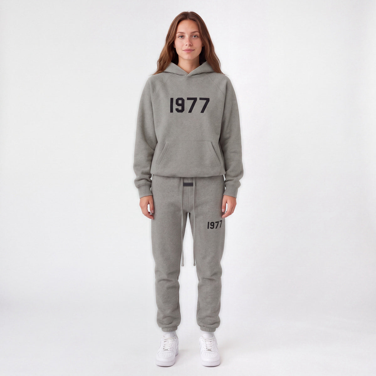 Fear of God Essentials 1977 Dark Oatmeal - Celý Set ADONIO