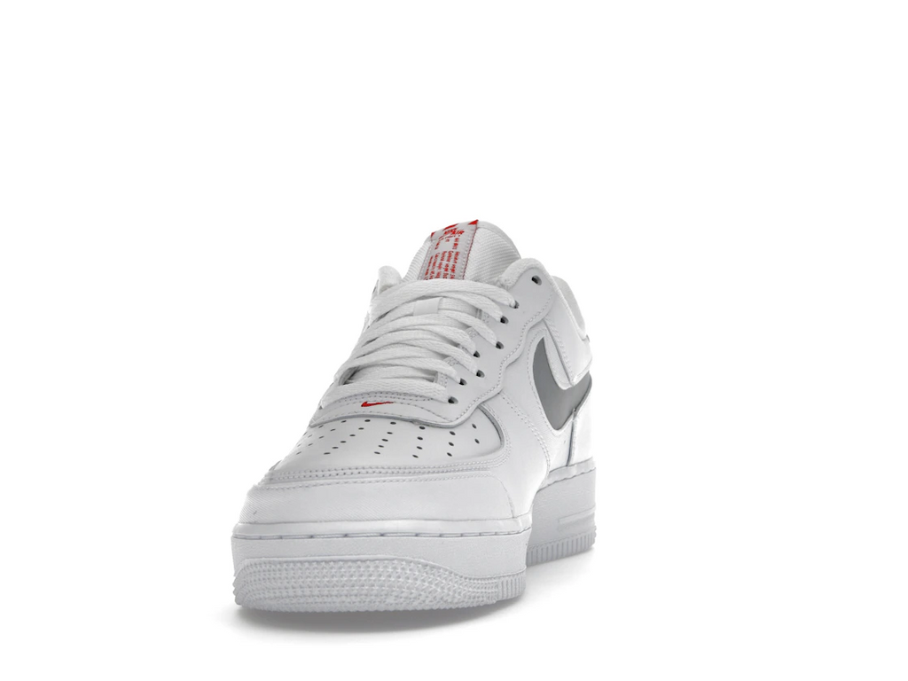 Nike Air Force 1 Low Reflective Swoosh White University Red
