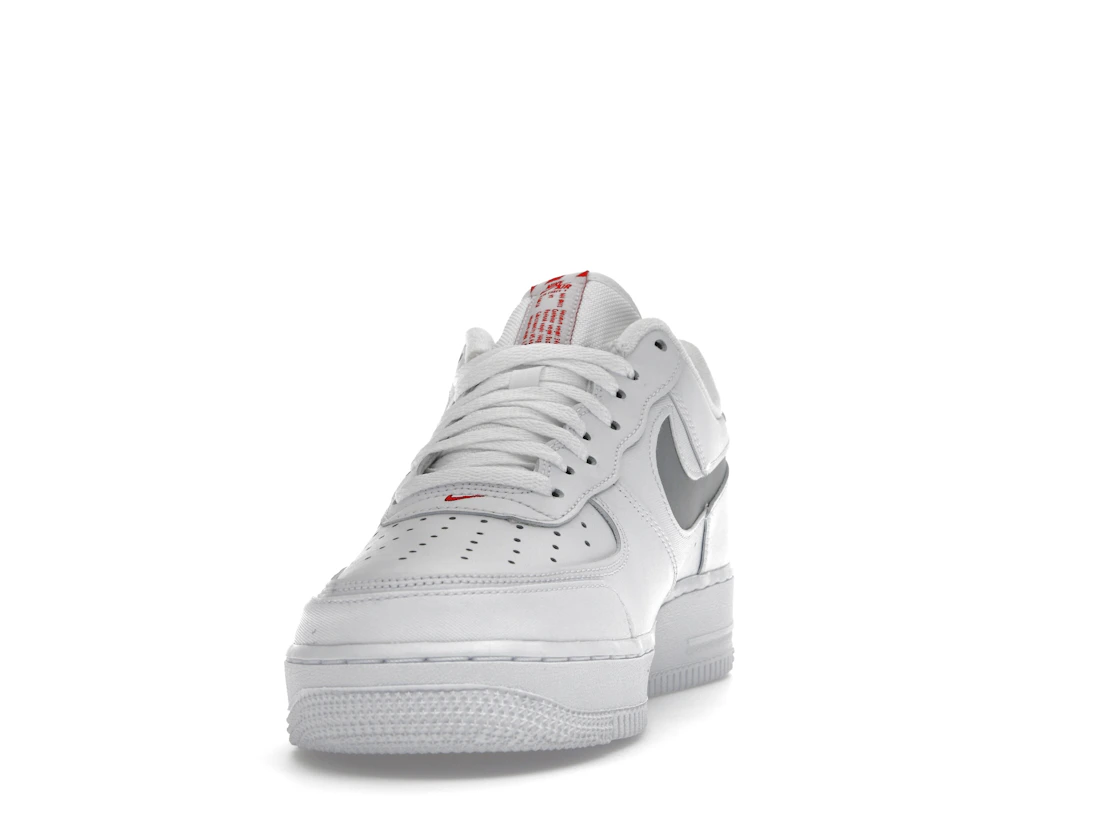 Nike Air Force 1 Low Reflective Swoosh White University Red