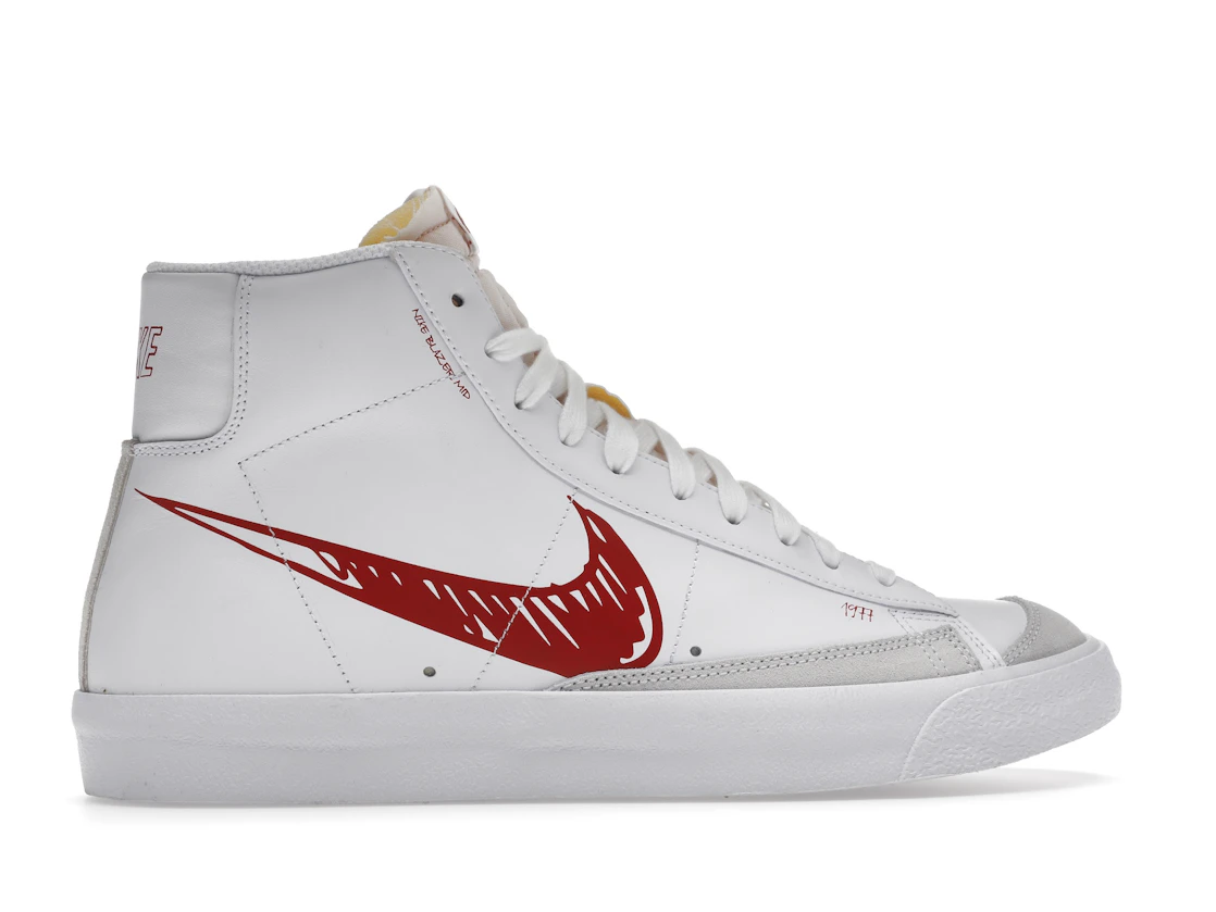 Nike Blazer Mid 77 Sketch White Red