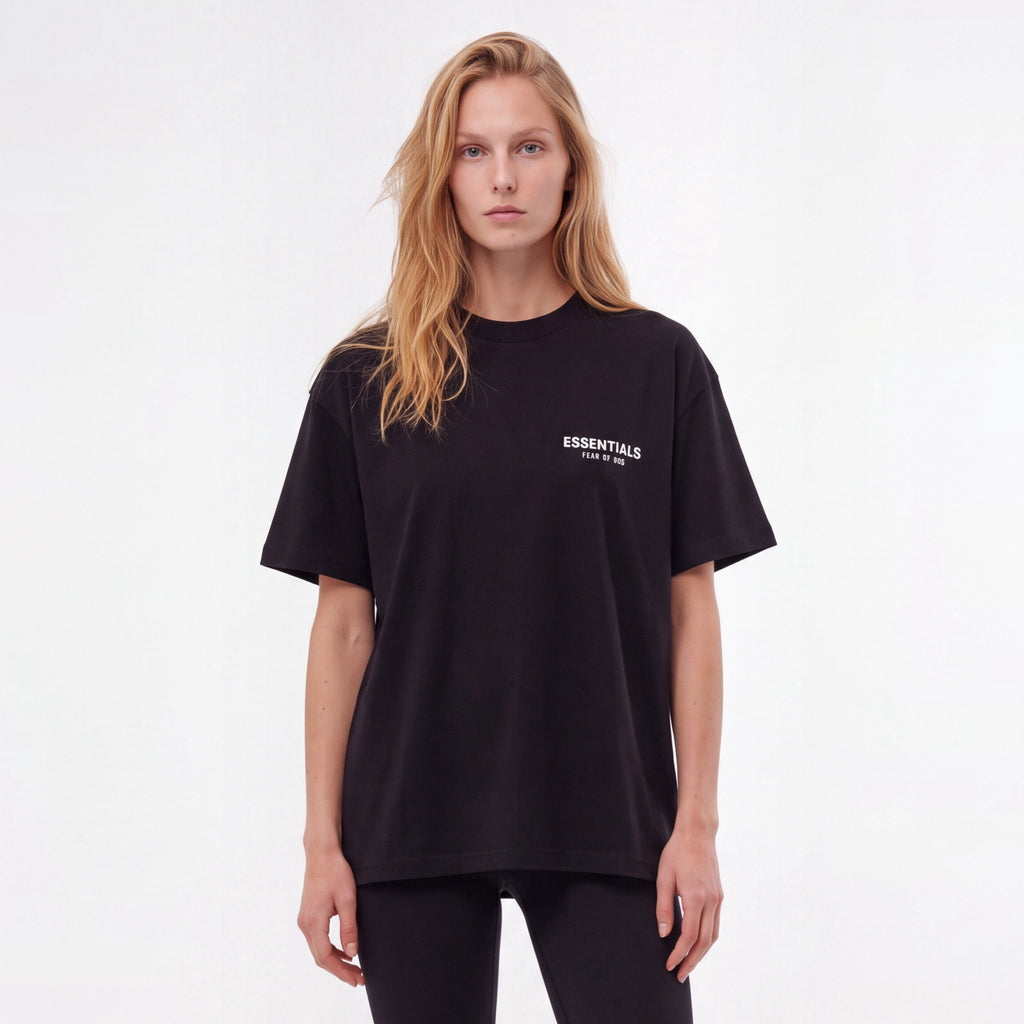 tričko Fear of God Essentials S25 T-Shirt Jet Black ADONIO