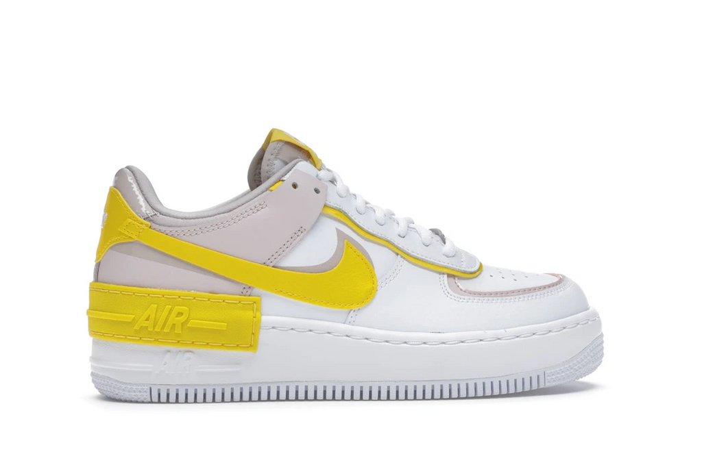 Nike Air Force 1 Low Shadow White Barely Rose Speed Yellow (W)