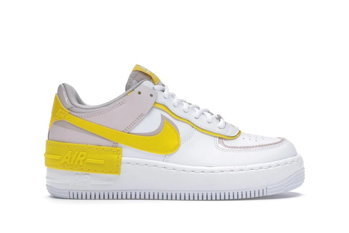 Nike Air Force 1 Low Shadow White Barely Rose Speed Yellow (W)