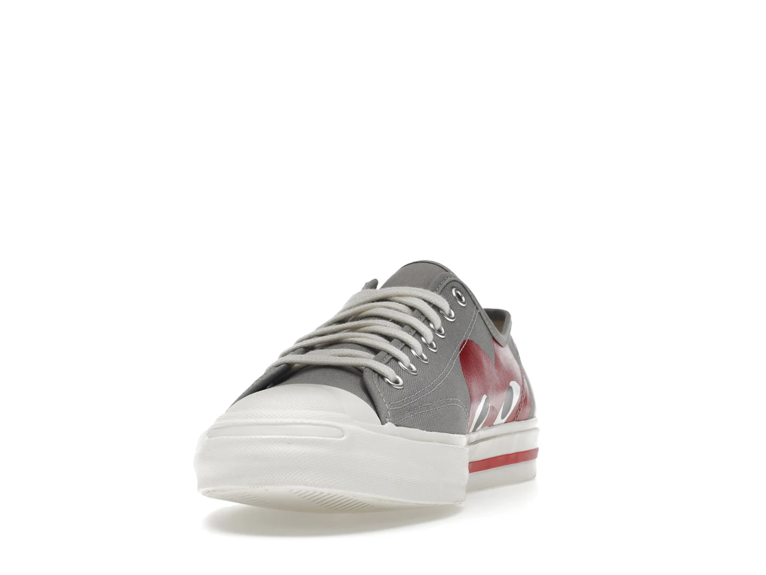 Converse Jack Purcell Comme des Garcons PLAY sivé červené