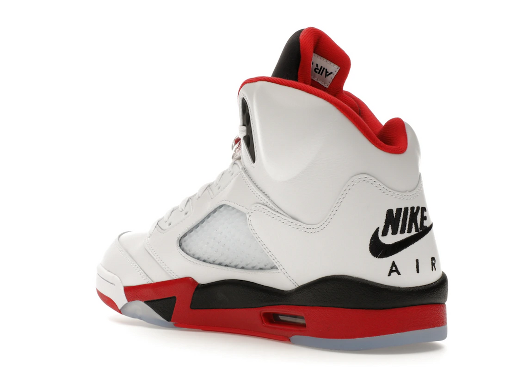 Jordan 5 Retro Fire Red Black Tongue (2025)
