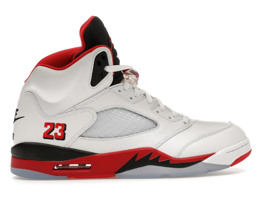 Jordan 5 Retro Fire Red Black Tongue (2025)