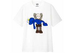KAWS x Uniqlo Gone Tričko (US Veľkosť) Biele