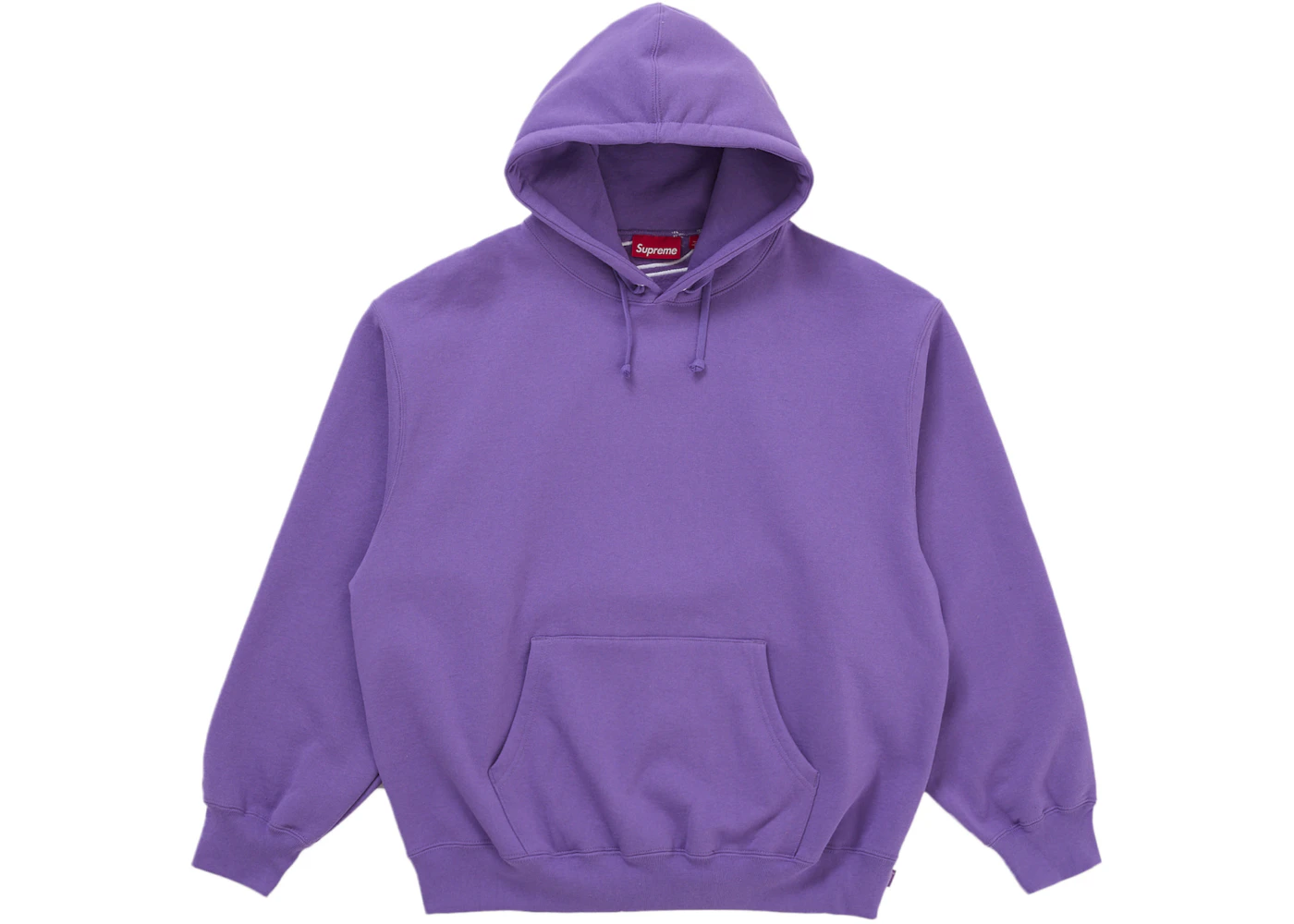 Supreme Satin Appliqué Hooded Mikina (FW25) Fialová