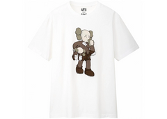 KAWS x Uniqlo Clean Slate Tričko (americké číslovanie) biele