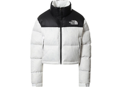 Dámska bunda The North Face Nuptse 700 Fill Short Jacket TNF White-TNF Black