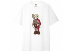 KAWS x Uniqlo Flayed Tee (americké číslovanie) biela