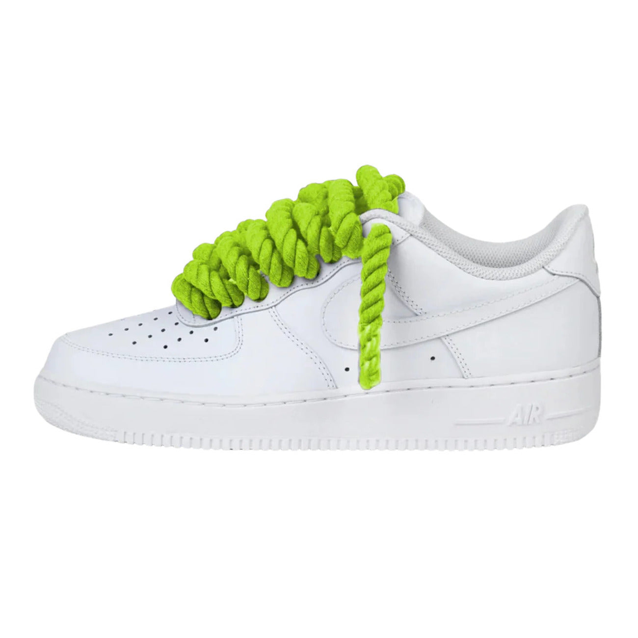 Nike Air Force 1 Low lano šnúrky Limetka