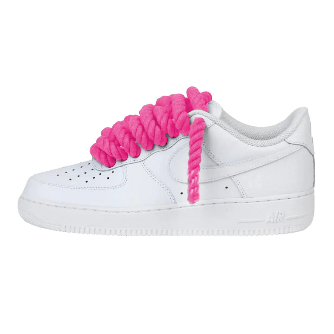 Nike Air Force 1 Low Rope Laces Neon Pink