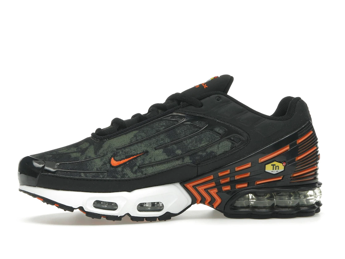 Nike Air Max Plus 3 Camo Medium Olive Safety Orange