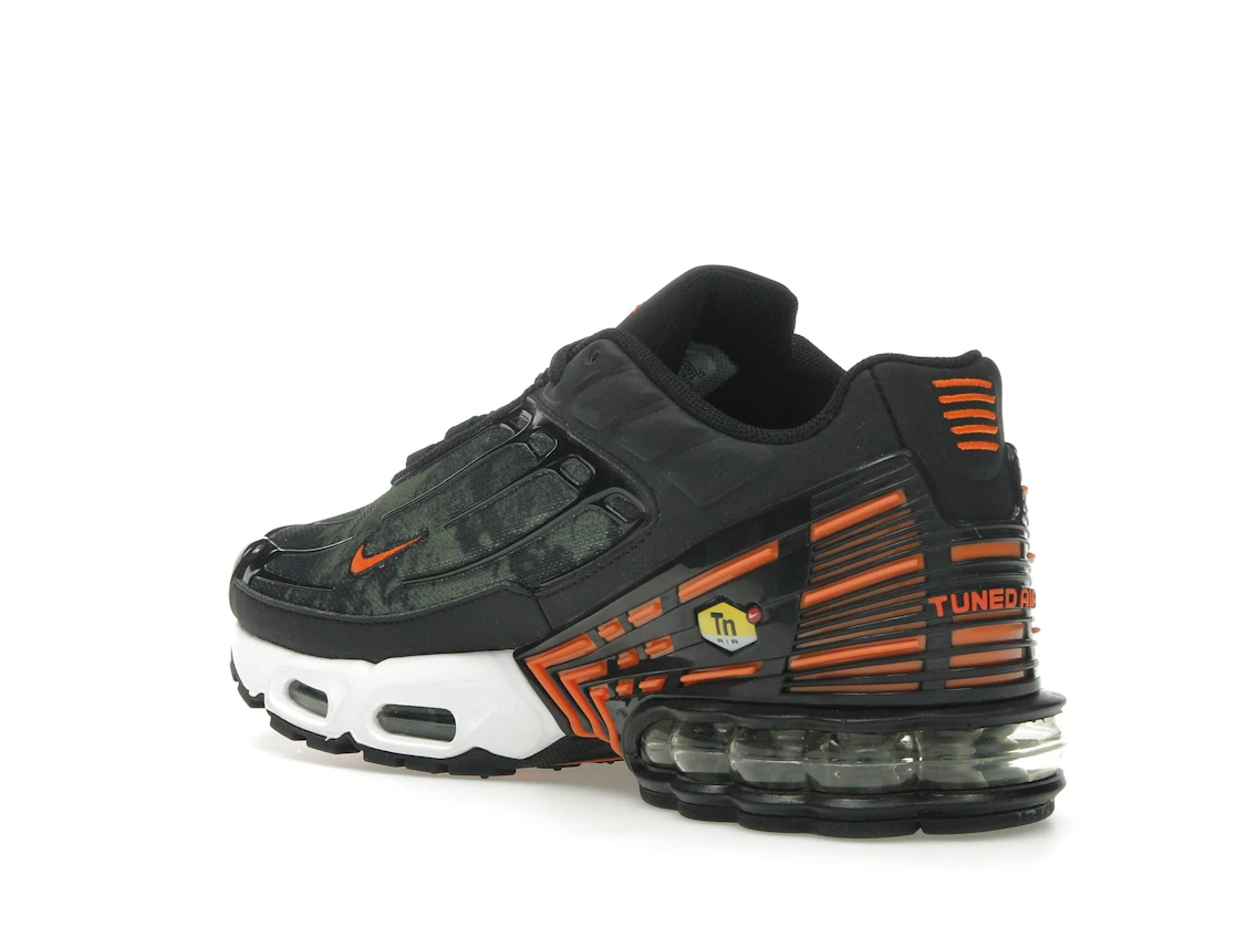 Nike Air Max Plus 3 Camo Medium Olive Safety Orange