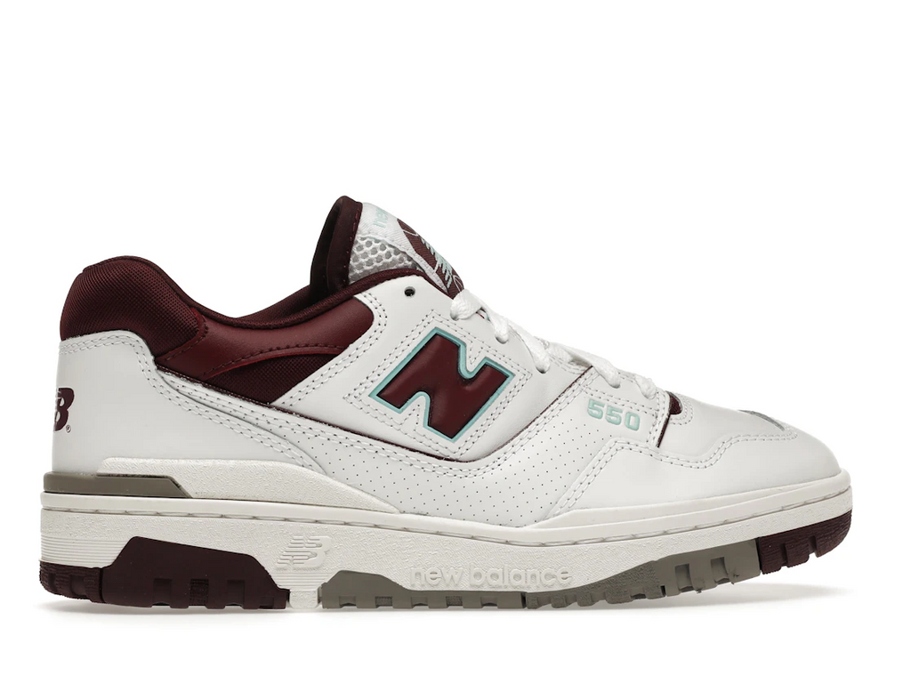 New Balance 550 Burgundy Cyan