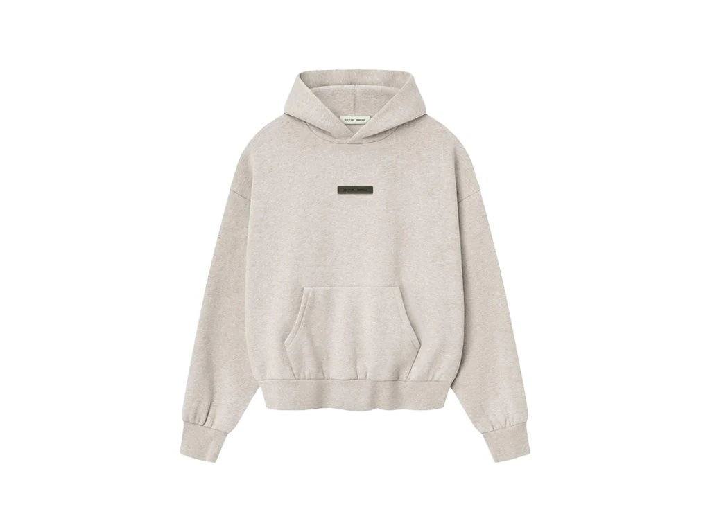 Fear of God Essentials S25 Hoodie Heather Stone