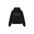 Fear of God Essentials Classic S25 Zip-Up Hoodie Glossy Jet Black ADONIO