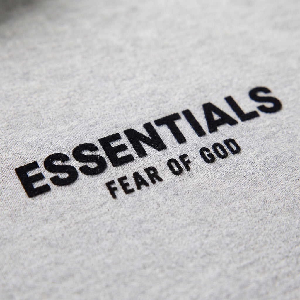 Fear of God Essentials S24 Fleece Hoodie Light Heather Grey 192HO246258F ADONIO