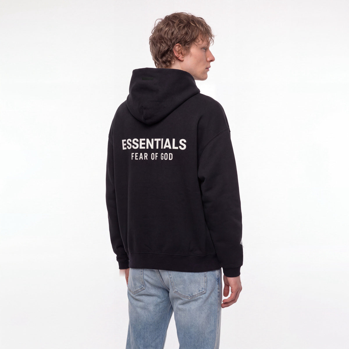 Fear of God Essentials S24 Fleece Hoodie Black 192HO246250F ADONIO