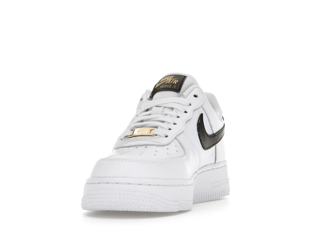 tenisky a boty Nike Air Force 1 Low '07 Essential White Black Gold Mini Swoosh (W) CZ0270-102 ADONIO