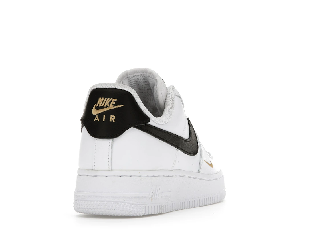 tenisky a boty Nike Air Force 1 Low '07 Essential White Black Gold Mini Swoosh (W) CZ0270-102 ADONIO
