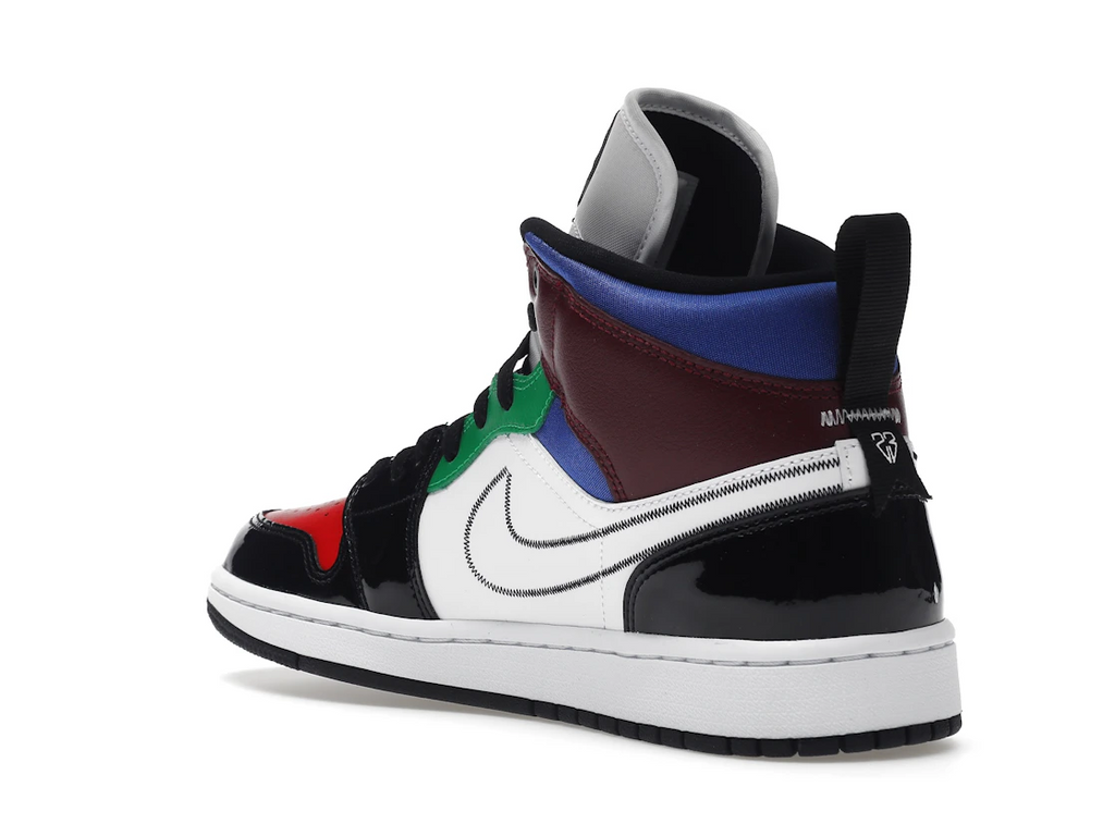 Jordan 1 Mid SE Black White Multi-Color (W)