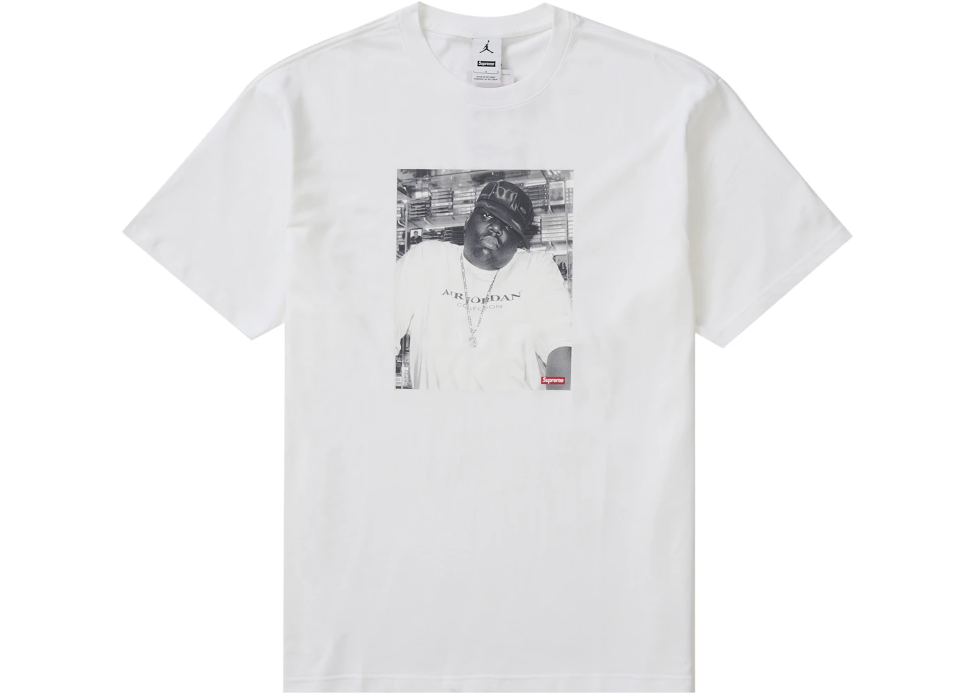 Supreme Jordan Biggie S S Top biely