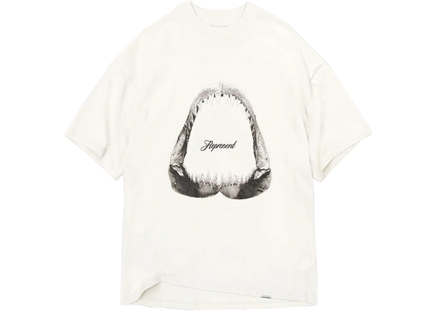 Represent Shark Jaws Tričko Flat White