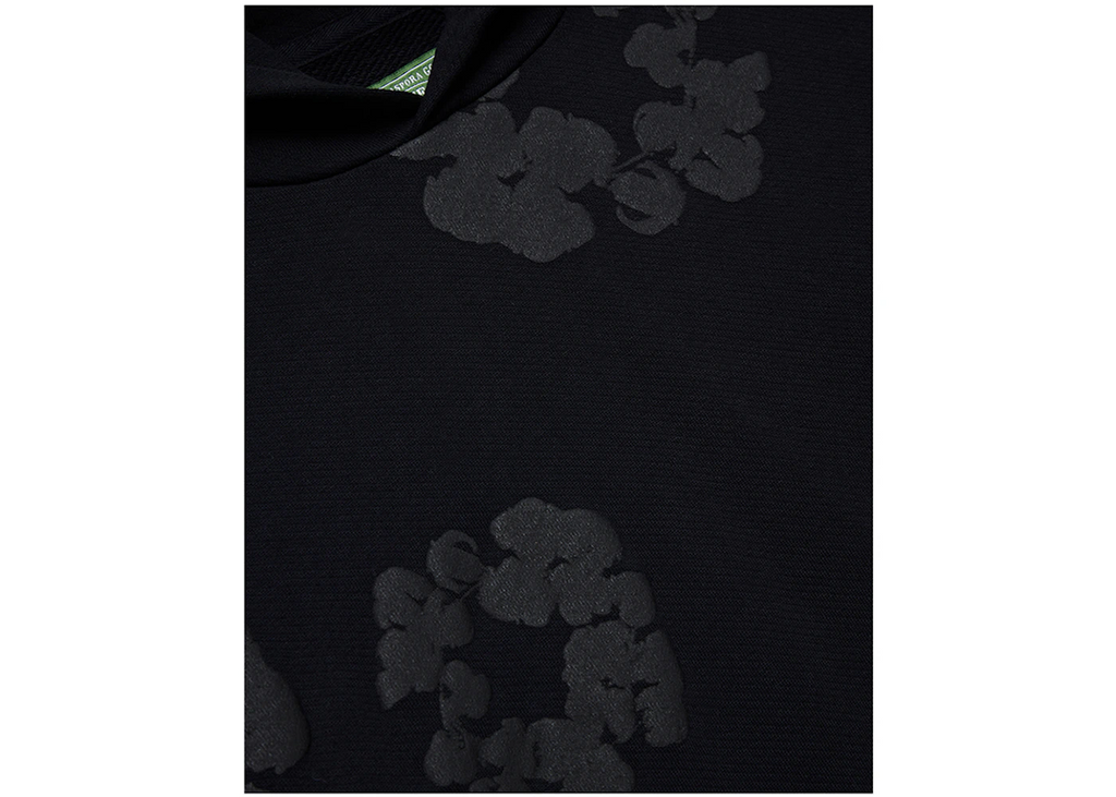 Denim Tears Cotton Wreath Mikina s kapucňou čierna monochromatická