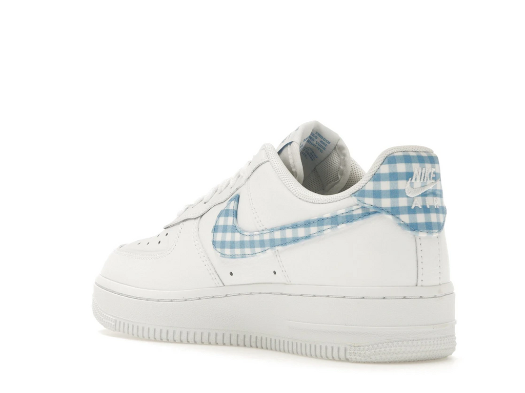 Nike Air Force 1 Low '07 Essential White University Blue Gingham