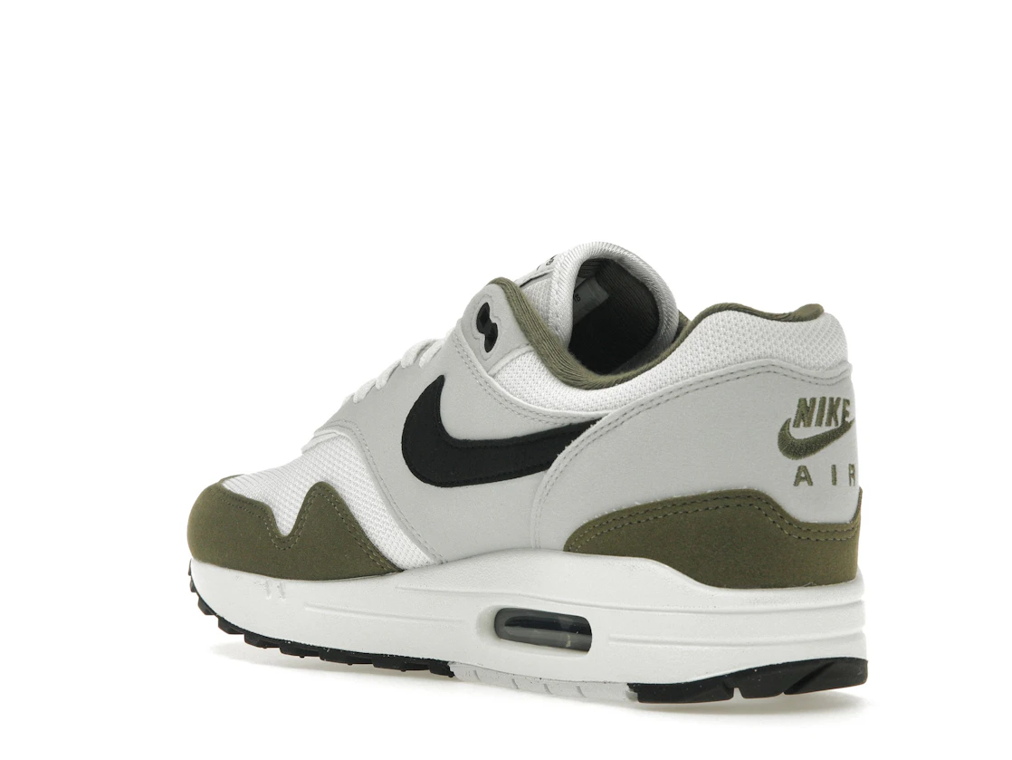 Nike Air Max 1 White Black Medium Olive