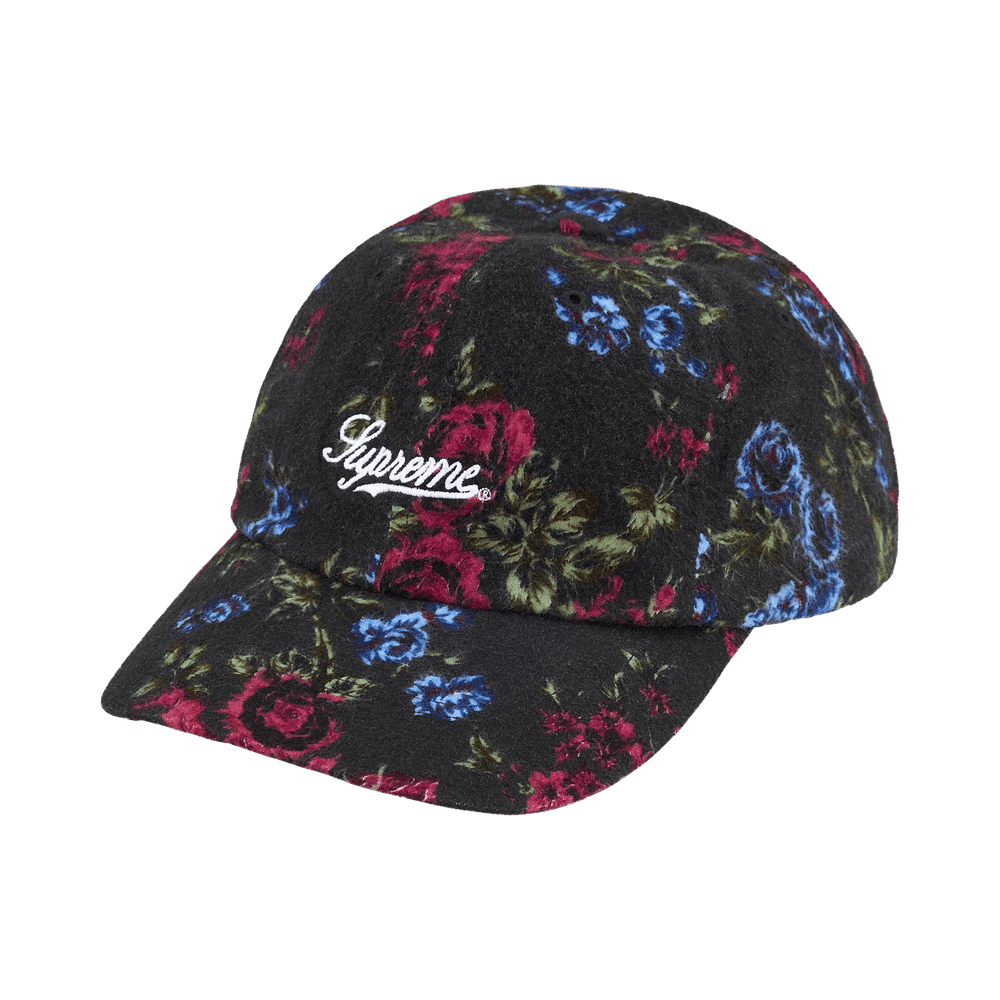 Supreme Floral Flannel 6-Panel 'Black'