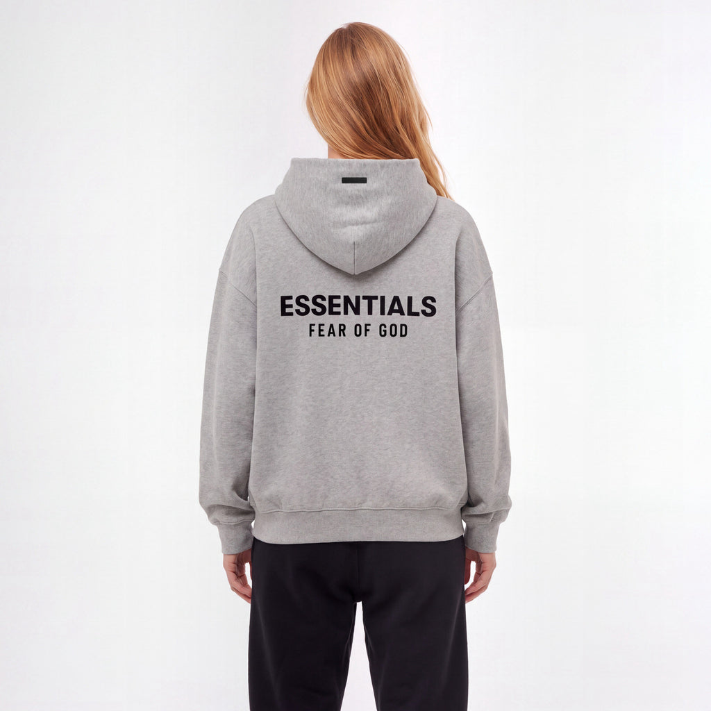 Fear of God Essentials S24 Fleece Hoodie Light Heather Grey 192HO246258F ADONIO
