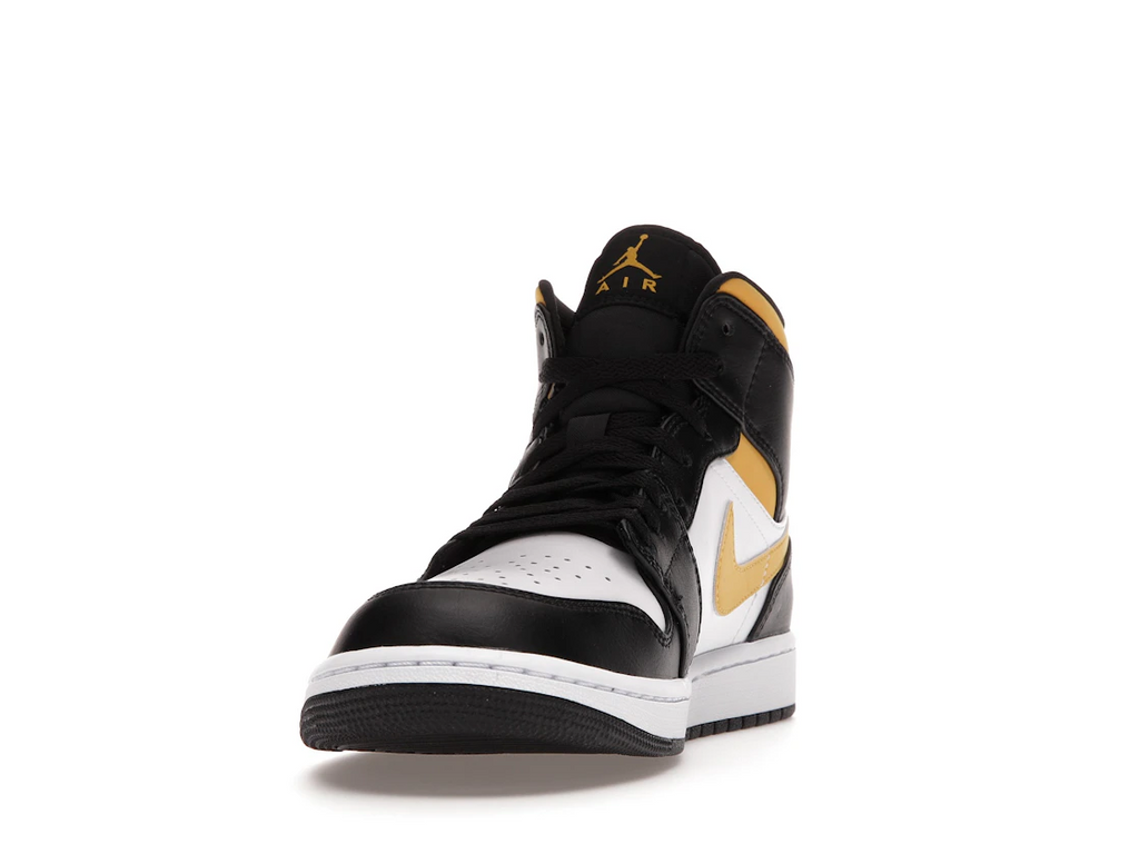Jordan 1 Mid White Pollen Black