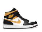 Jordan 1 Mid White Pollen Black