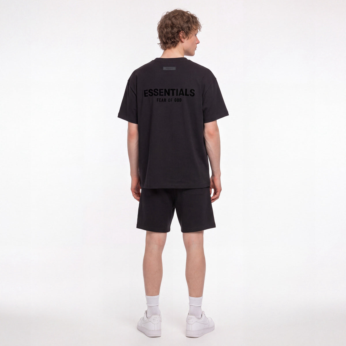 Fear of God Essentials S22 Stretch Black Limo - Letní set ADONIO