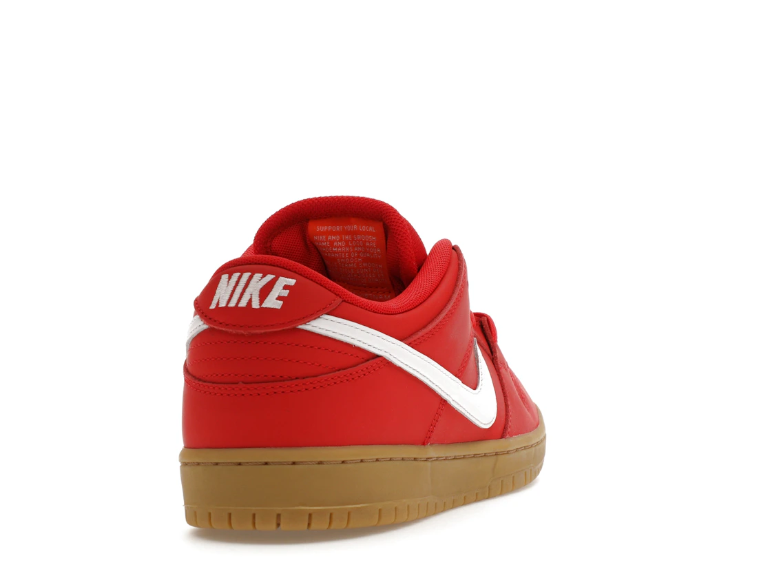 Nike SB Dunk Low University Red Gum