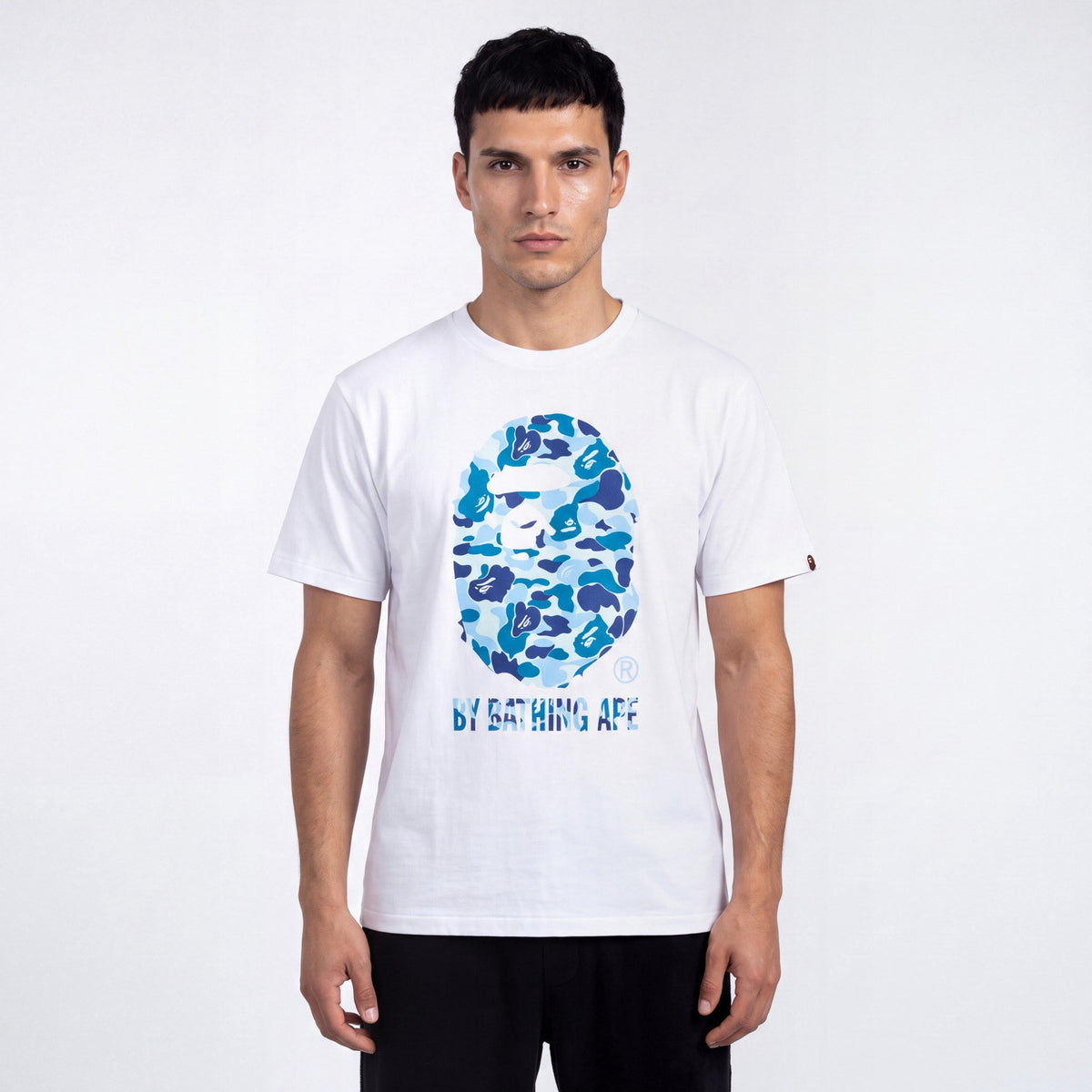 tričko BAPE ABC Camo by bathing Ape T-Shirt White/Blue ADONIO