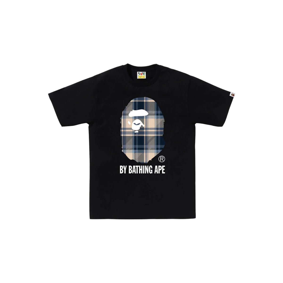 tričko BAPE Check By Bathing Ape T-Shirt Black FW25 1L80-110-022 ADONIO