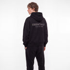 Fear of God Essentials Classic S25 Zip-Up Hoodie Glossy Jet Black ADONIO
