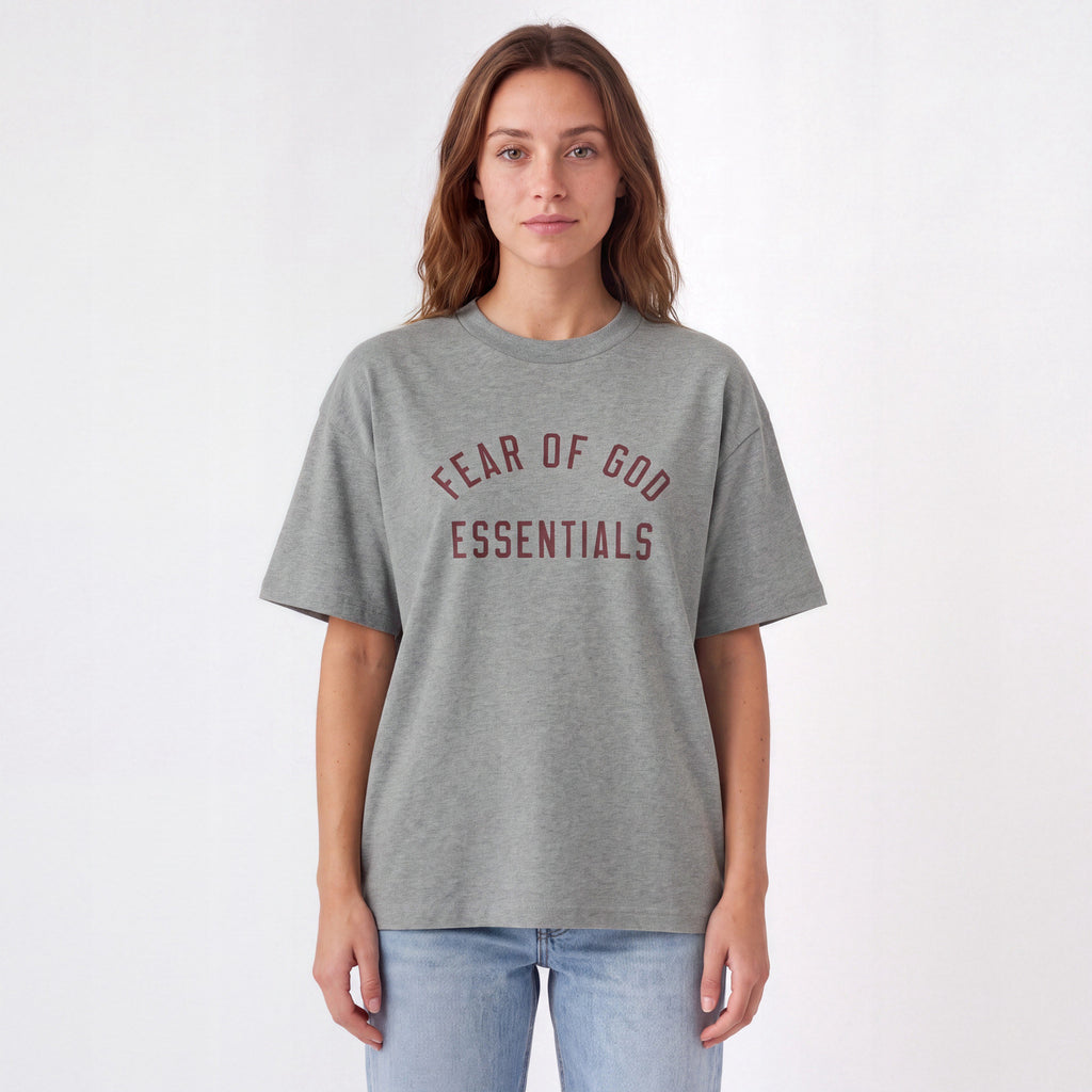 tričko Fear of God Essentials S24 T-Shirt Dark Heather 125BT244191F ADONIO