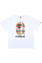 tričko BAPE Check by Bathing T-Shirt White/Beige ADONIO