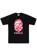 tričko BAPE ABC Camo By Bathing Ape T-Shirt Black/Pink SS25 1L30-110-007 ADONIO